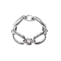Electroforming silver bracelet with 24 mm and 22.5 cm...