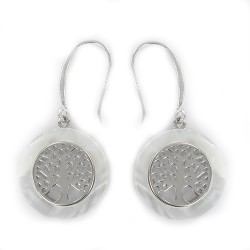 Round Tree Of Life Earring...