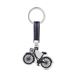 Happy steel bicycle keychain