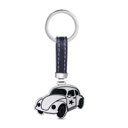 Happy steel car keychain