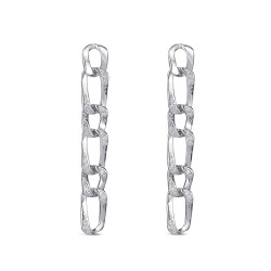 Zirconia Link Earring 6 pieces 1x1 and pressure closure