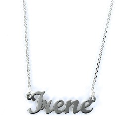 Pendentif My Name Irene avec chaîne
