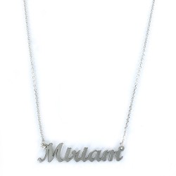 My Name Miriam Pendant With Chain