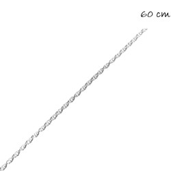 Cordon Chaine Argent 60 Cm