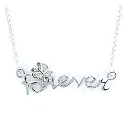 Collier Argent Love Chaine Très Fine Forever Butterfly