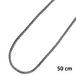 Oxidized Silver Chain With 50 Cm Dots