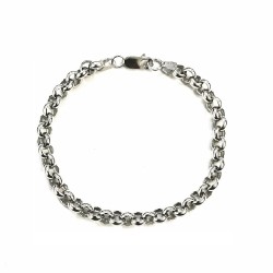 My Life bracelet in rhodium-plated silver roll 6 mm and...
