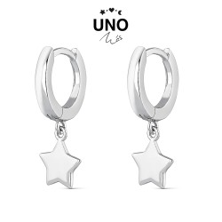 Uno Mas Hoop Earring 12 Mm With Hanging Star
