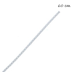 60cm Venetian Silver Chain