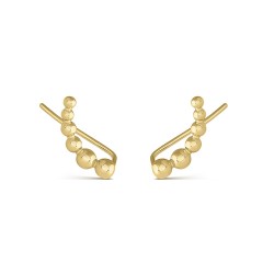 Mini Climber Trend Earring in silver plated balls