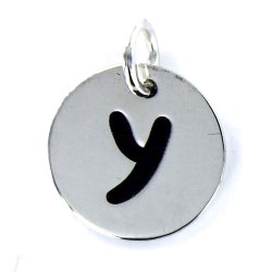 Pendant Letters With Soul And Enamel On 14 Mm Disc