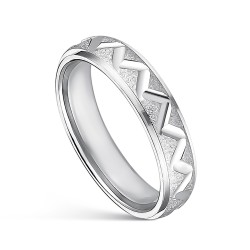 Amore confort Wedding Ring In Rhodium Plated Silver...