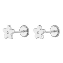 Baby Earring Rhodium Plated...