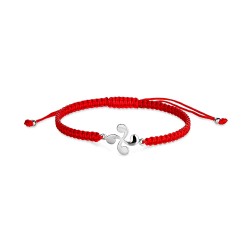 Red thread bracelet knotted with 14 mm lauburu