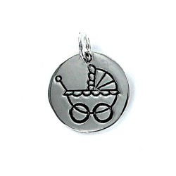 My Life 18mm Disc Pendant Baby Carriage