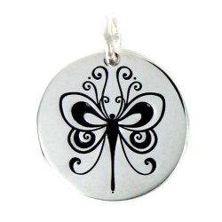 My Life 18mm Disc Butterfly Pendant